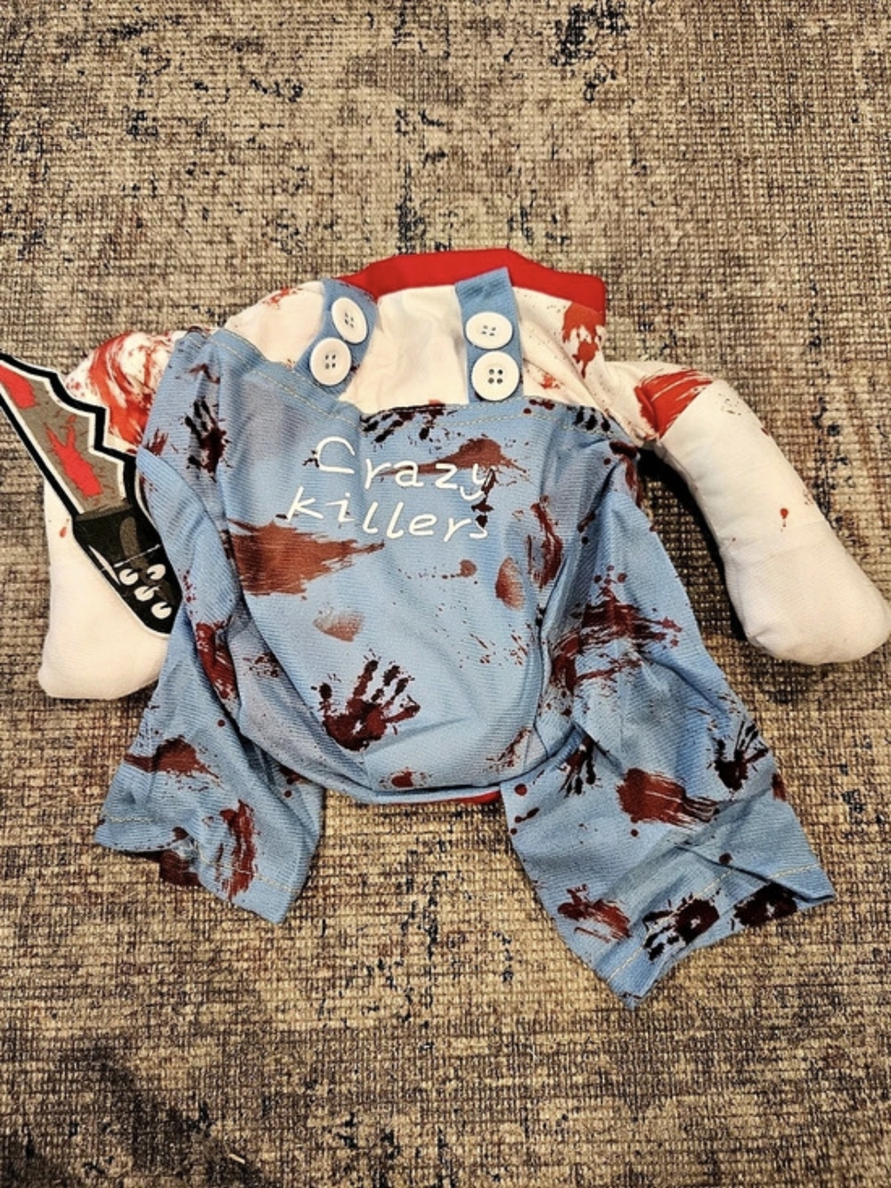 Crazy Killers Medium Dog Halloween Costume